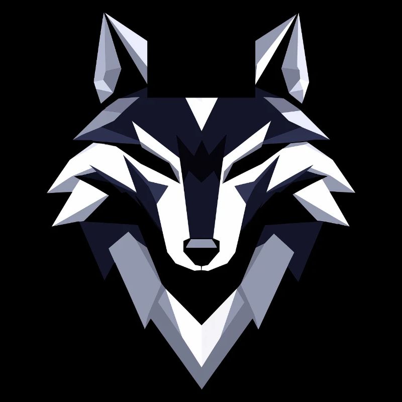 Wolf Low Poly Logo Design