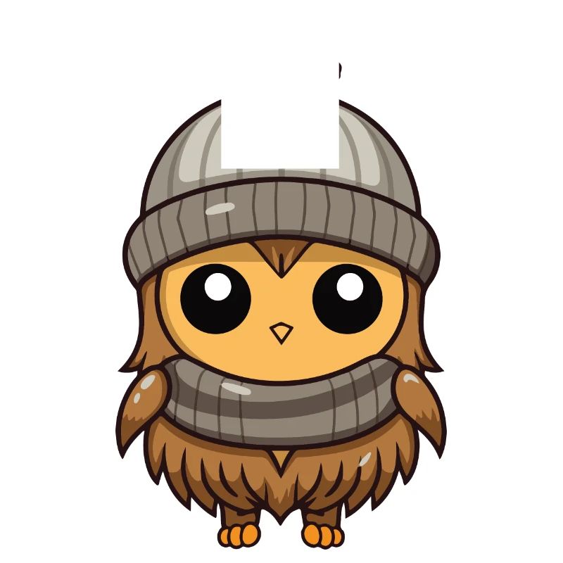 Eule Comic Winter Cozy
