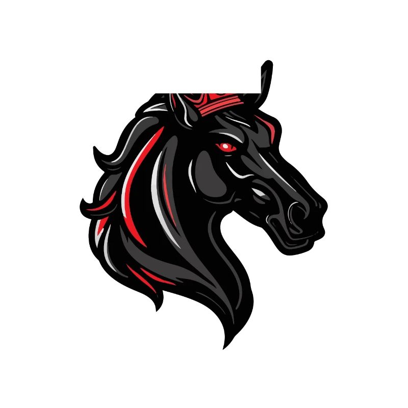Pferd Kopf Krone
