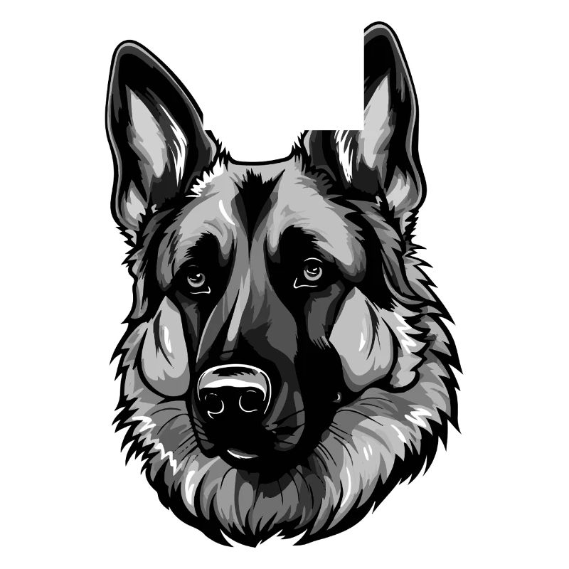 German Shepherd Dog Head