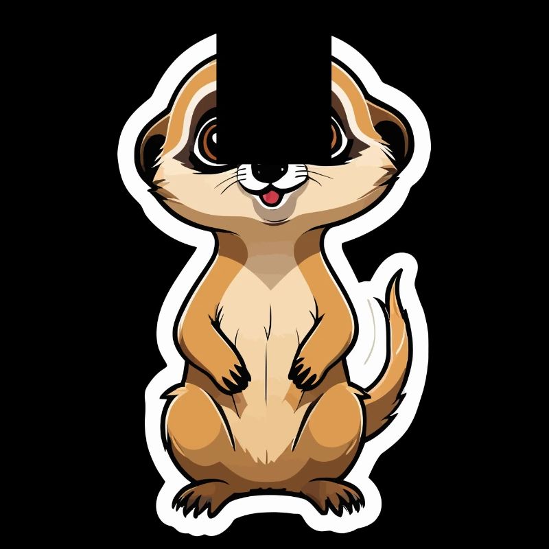 Suricate Illustration Mignonne