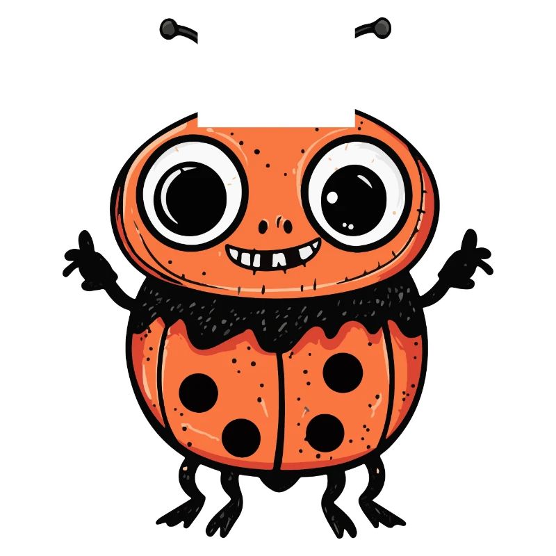 Ladybug Halloween Comic Funny