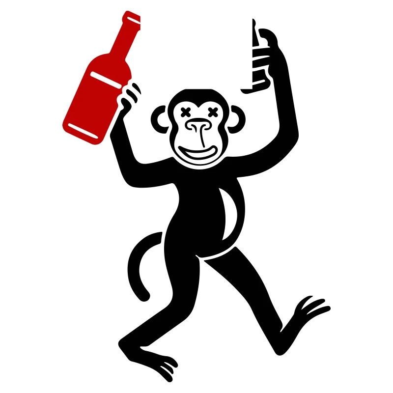 Affe Bier Lustig Junggesellenabschied