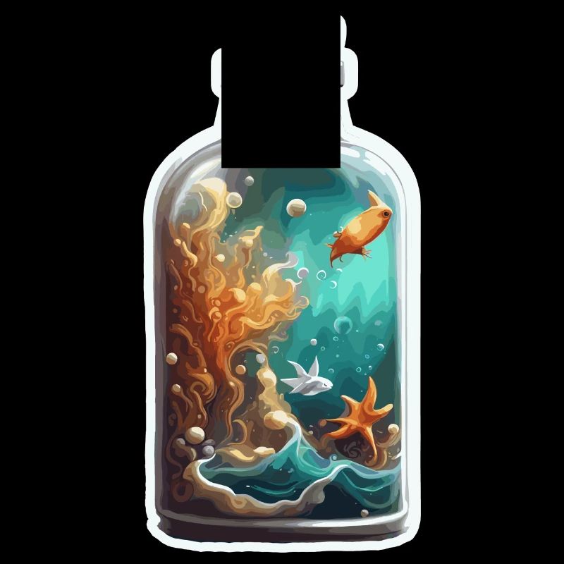 Magic Bottle / Cork / Underwater / Fish