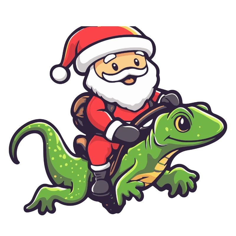 Echse Weihnachtsmann