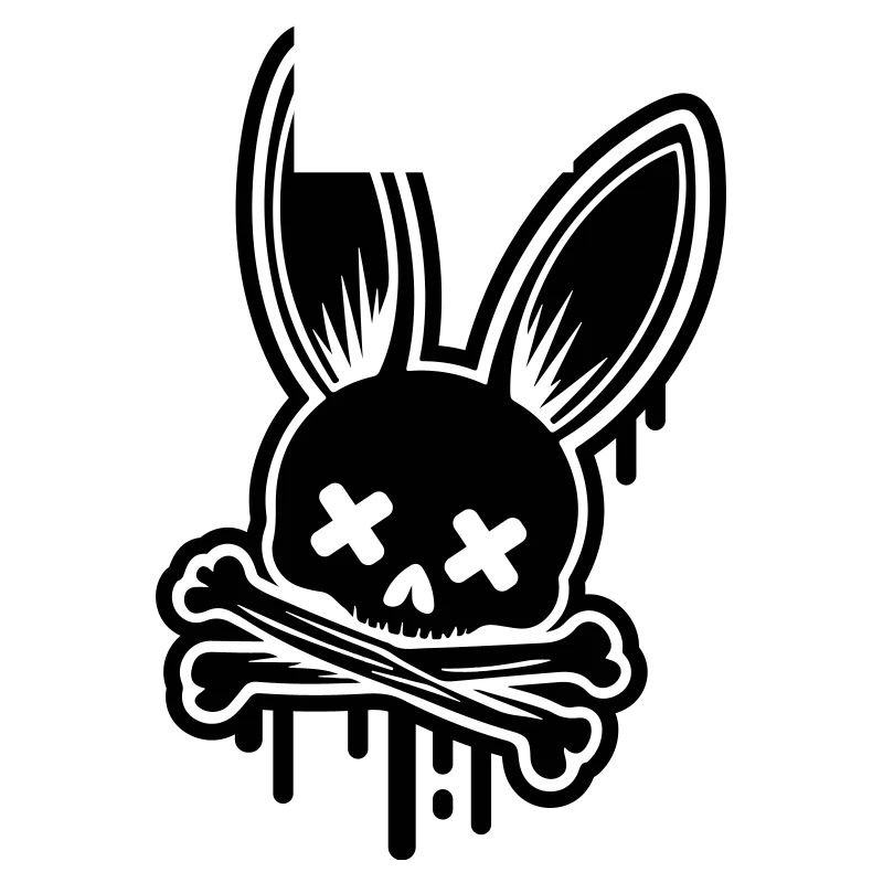 Crâne de lapin Crâne de Pâques