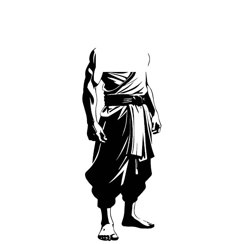Shaolin Mönch - Kampfsport Sticker