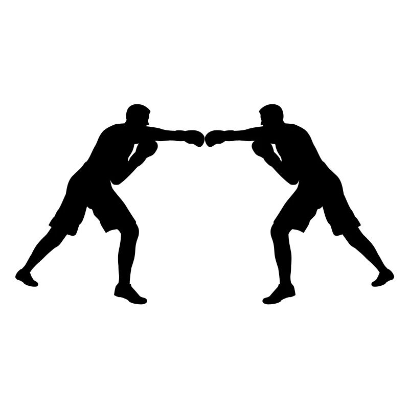 L’unité par les couleurs ! Deux figurines de boxe colorées dans le Gle