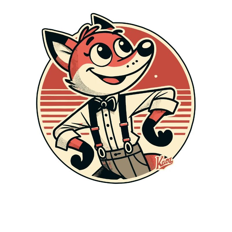 Funny and charming fox