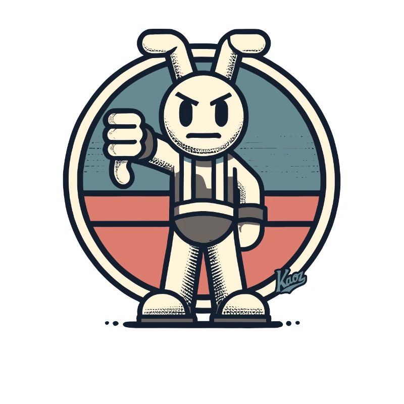 Critical hare, thumbs down
