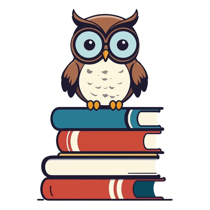 Bücher Eule Süße Buch Illustration