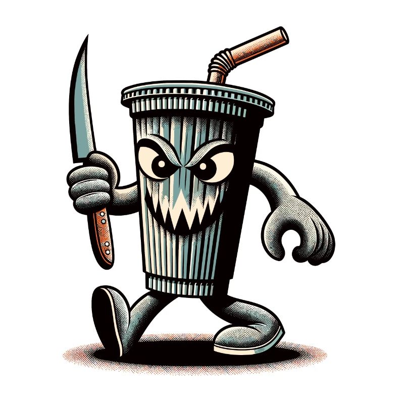 Scary Psycho Drinking Cup Boissons