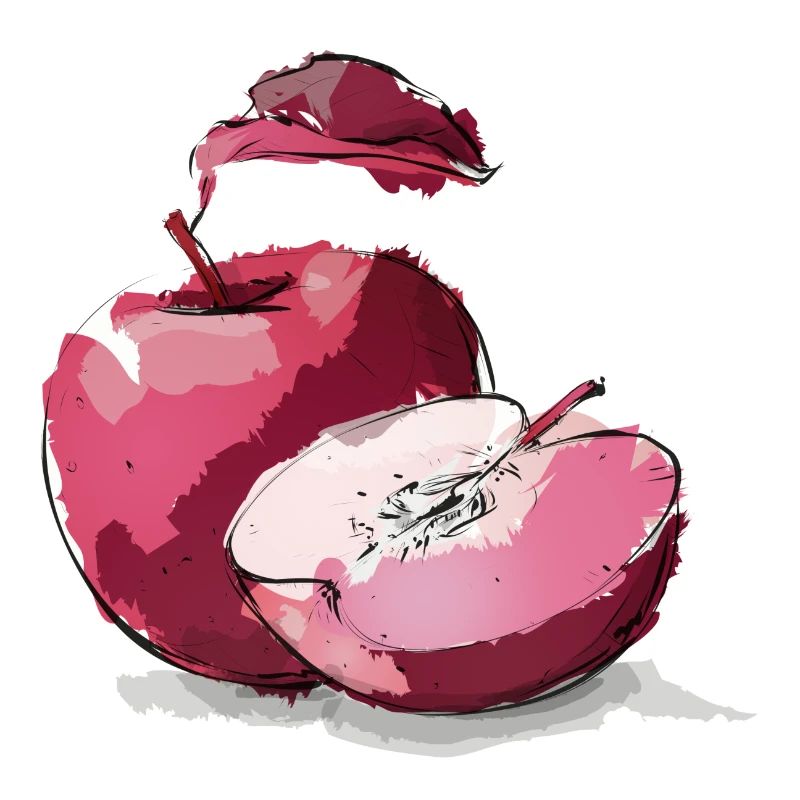 Apple red schöner Apfel rot