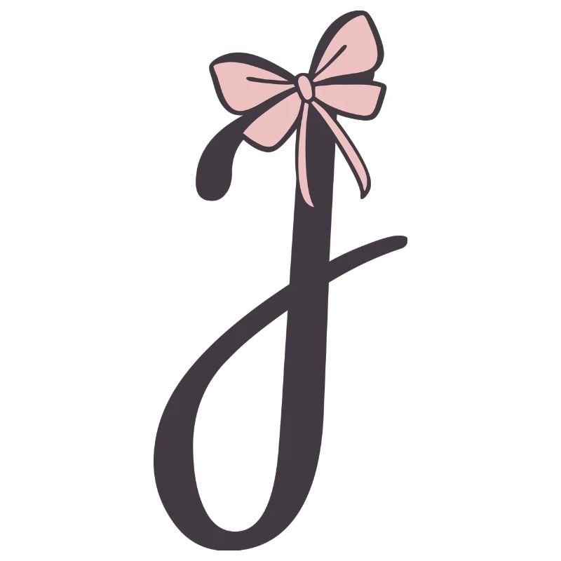 Anfangsbuchstabe J Schleifchen