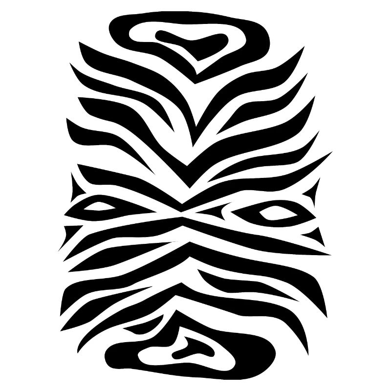ZEBRA pattern black white 60s psychedelic africa