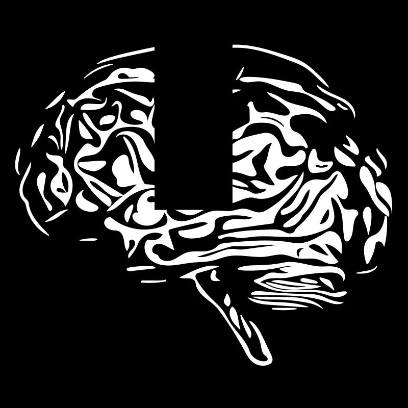 Cerveau - Disponible en couleurs Vector