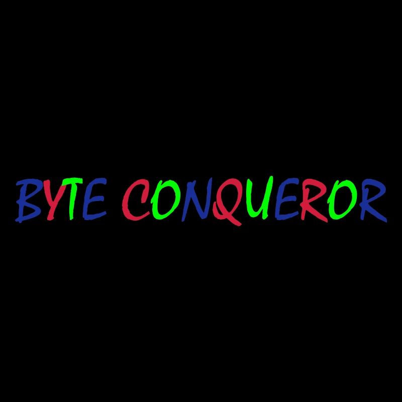 Byte Conqueror – Colorful Typography