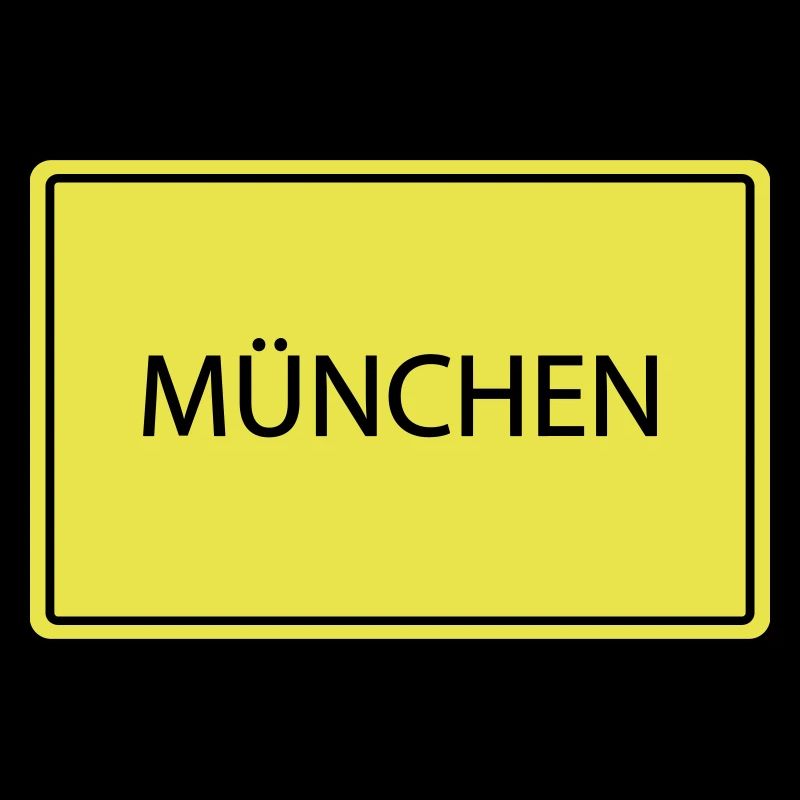 ortsschild münchen