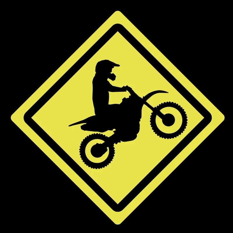 motocross straßenschild