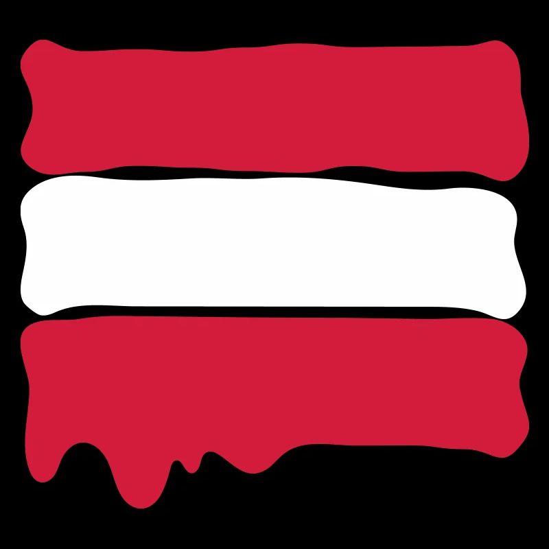 Runny paint flag Austria