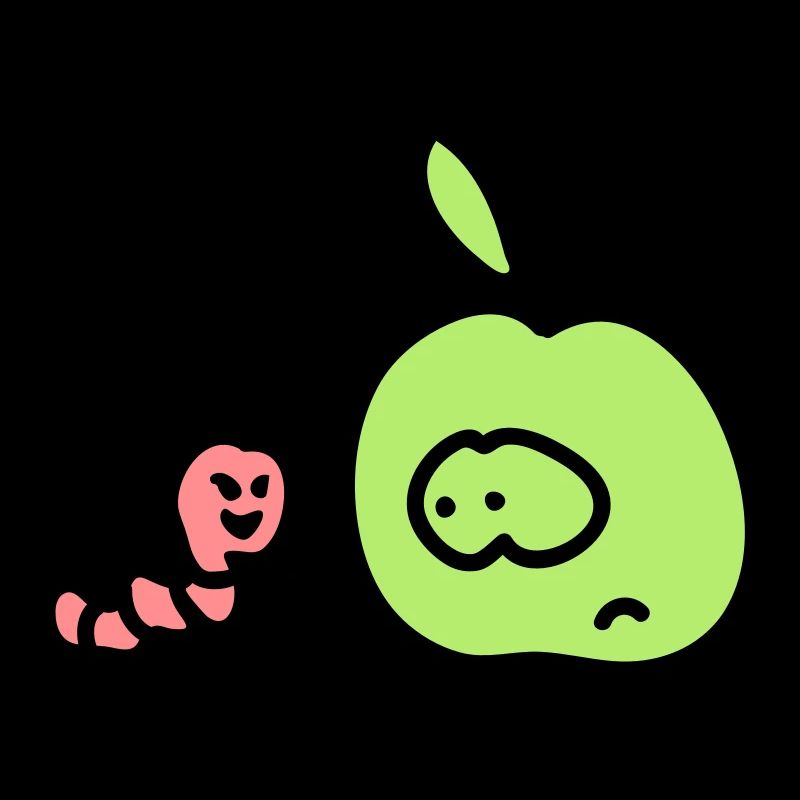 Apfel + Wurm 3