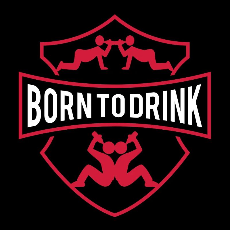 Né à boire Logo drôle