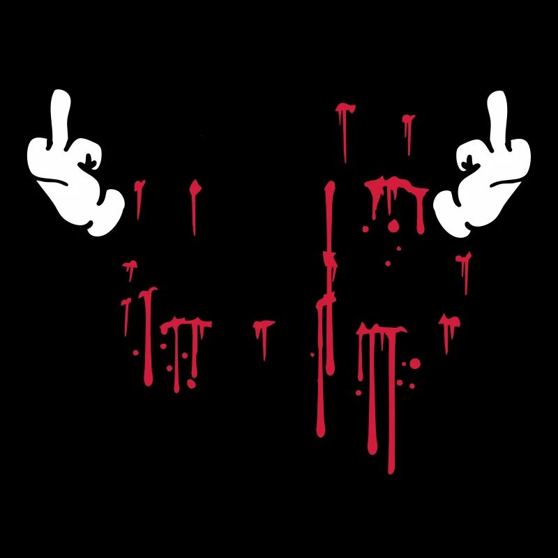 cool i hate people text graffiti spray tropfen blu