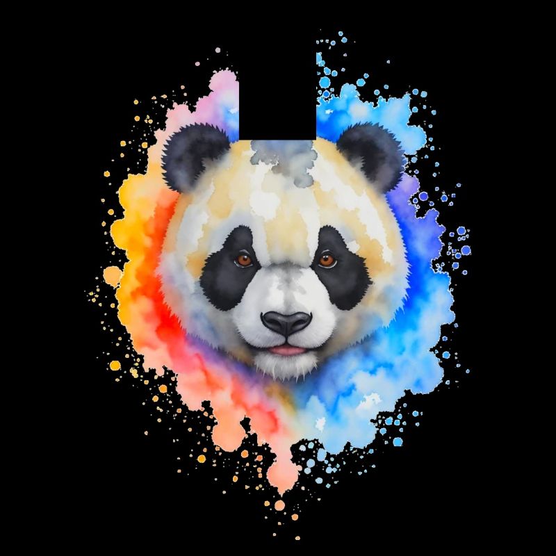 Wasserfarben Panda Splash