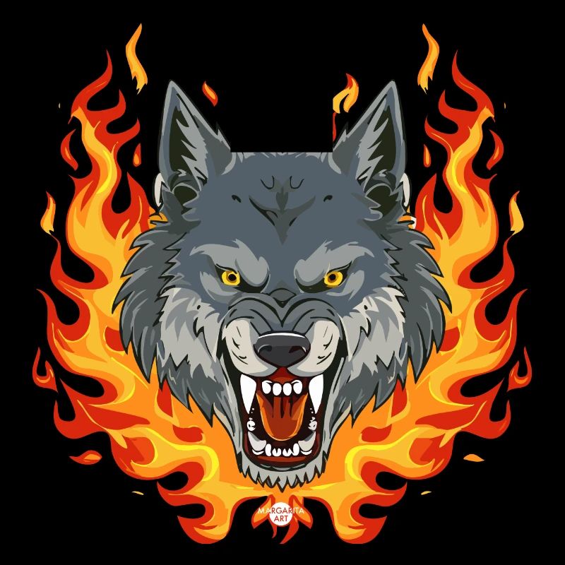 02 Wolf Fire Flames