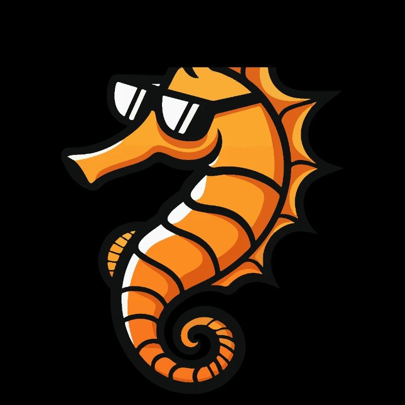 Hippocampe Bande dessinée cool