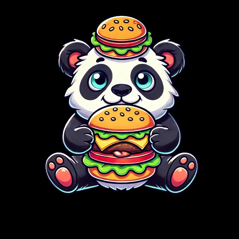 Burger panda mignon Fast-food bizarre