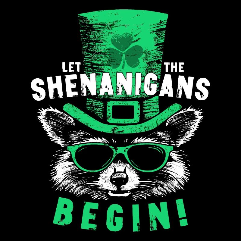 Let The Shenanigans Begin! Saint Patrick Raccoon
