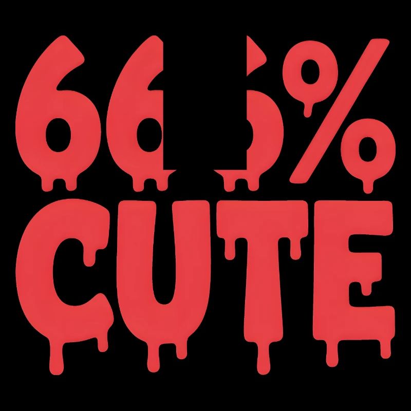 666 % mignon ! Conception de fille gothique satanique