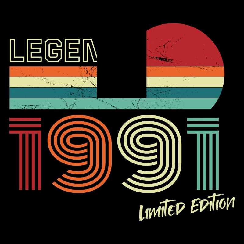 Legend 1991 Geburtstagsshirt Geschenk Jubiläum
