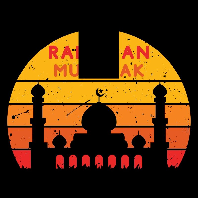 Ramadan Mubarak Sunset Colors