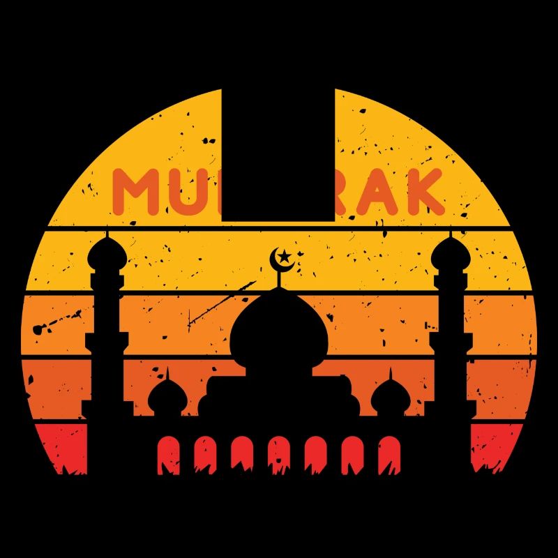 Ramadan Aïd Moubarak Coucher De Soleil Couleurs