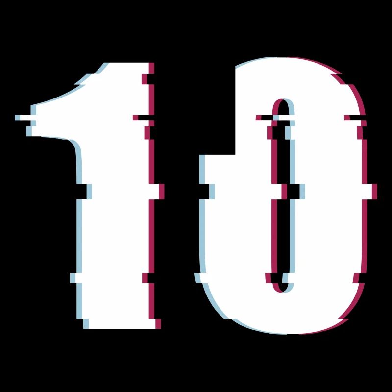 10 Ten Number Effect Distorted Number