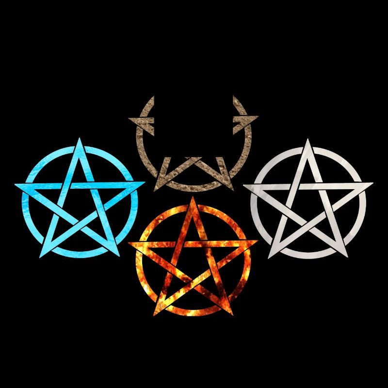 Pentagram Four Elements