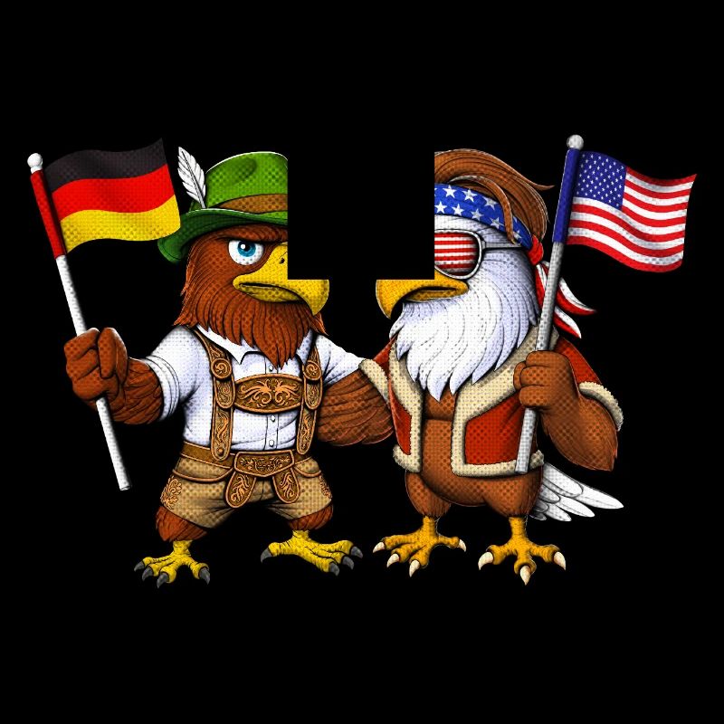 German Eagle US American Bald Eagle