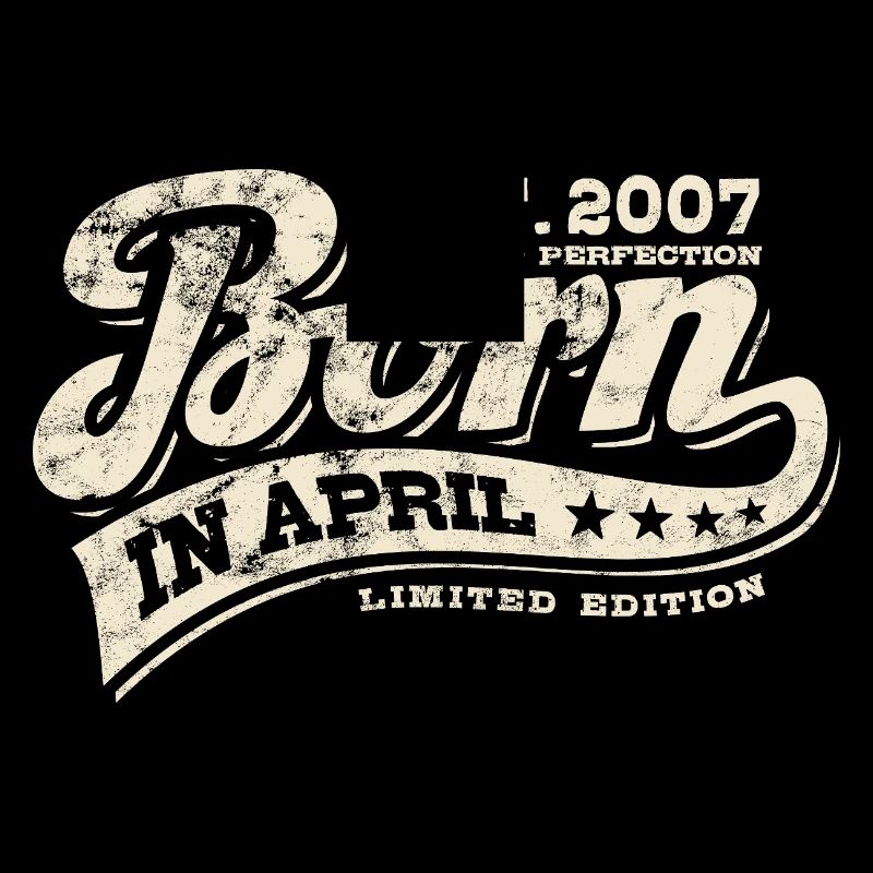 Born in April 2007 - Geburtstag - Geschenk