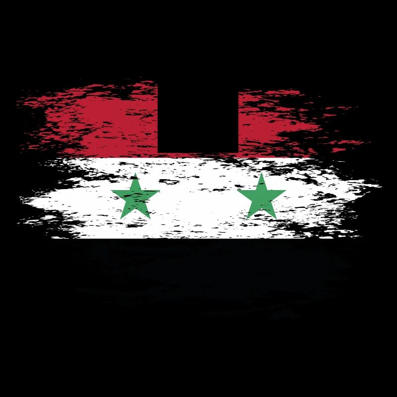 Drapeau de la Syrie utilisé