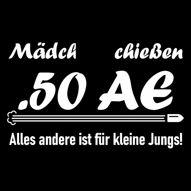 Mädchen schießen .50 AE