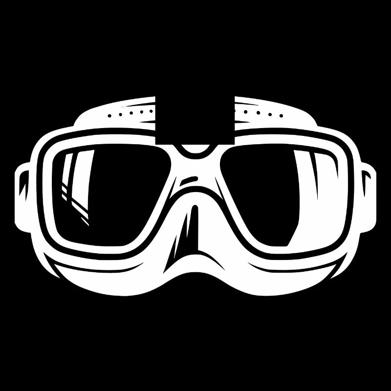 Masque de plongée Silhouette Logo Style