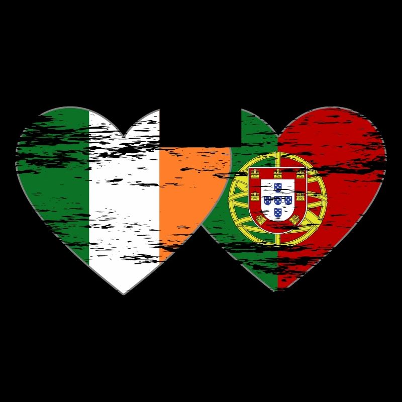 Irlande Portugal Drapeau utilisé