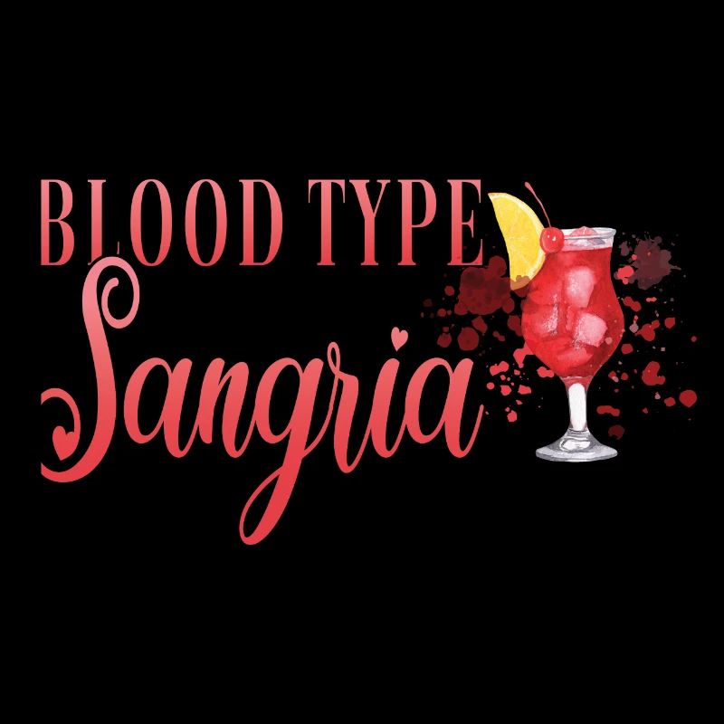 Cocktail Bartender Blood Type Sangria