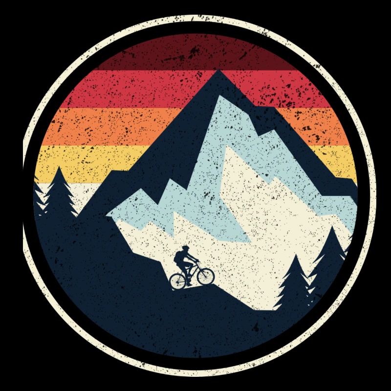 Sunset Peak MTB Silhouette