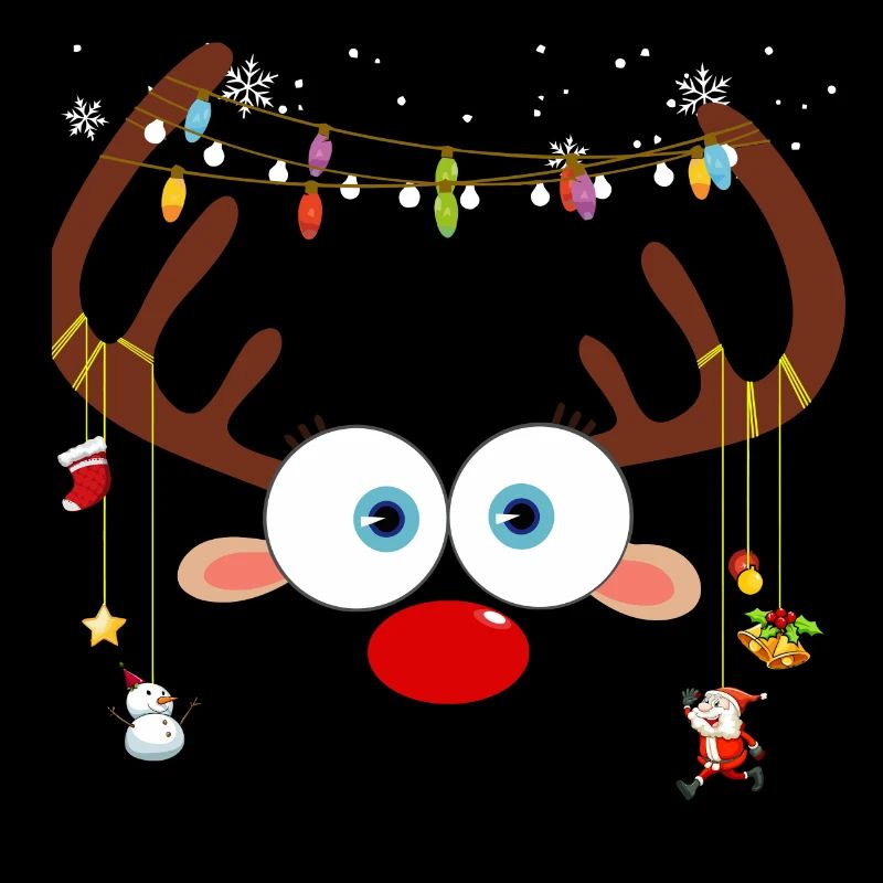 Weihnachtsren-Gesicht