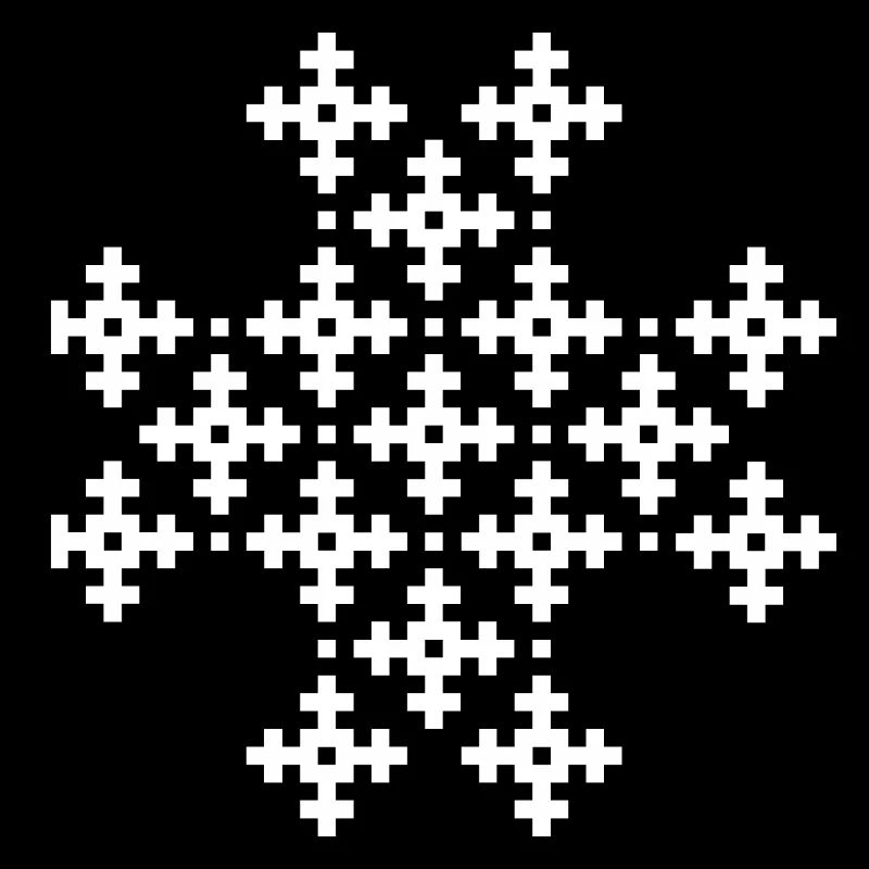 xmas Weihnachten Schnee Flocken Muster Pixel icon