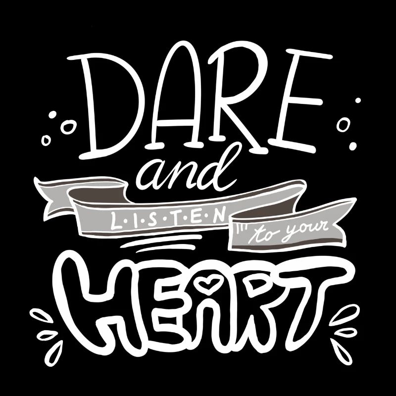 Motivierende Handlettering Botschaft