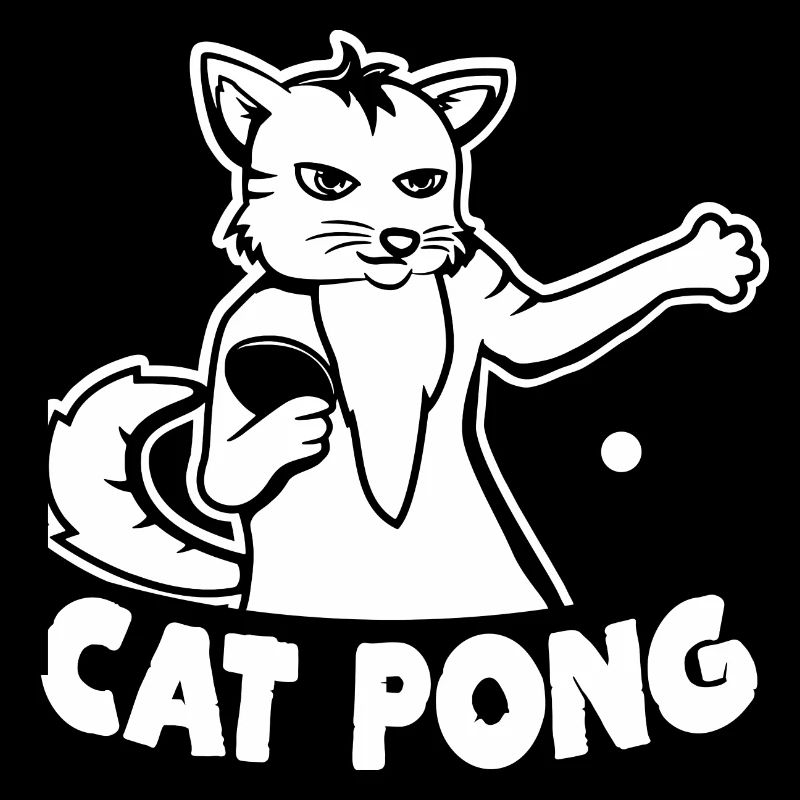 Tischtennis Katze